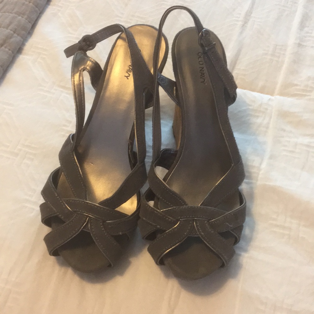 Gray old navy heels